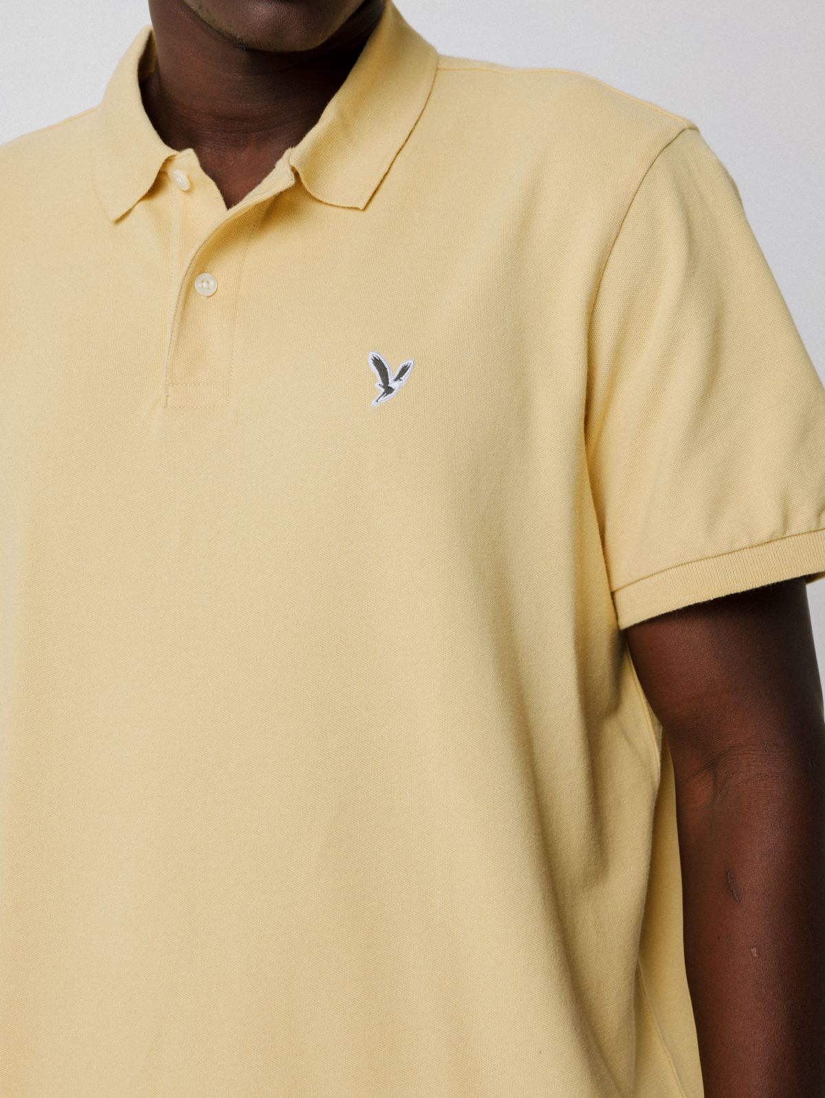  חולצת פולו עם לוגו רקום של AMERICAN EAGLE