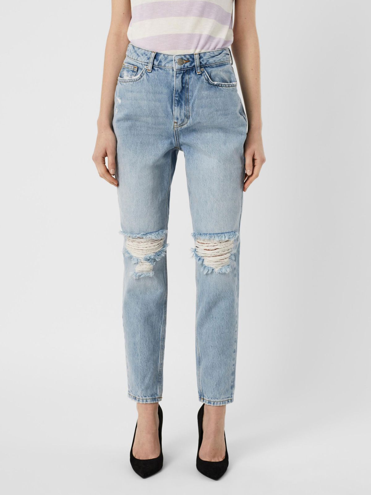  ג'ינס ארוך עם קרעים של VERO MODA