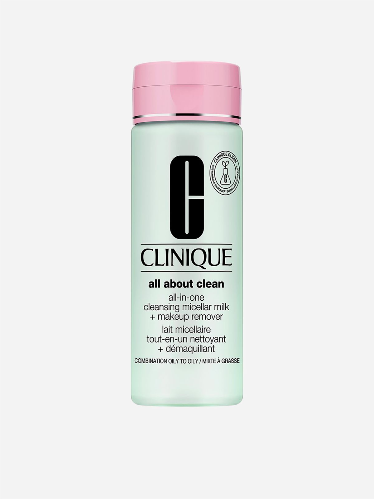  חלב פנים עדין לניקוי ולהסרת איפור לעור מעורב עד שמן 200 מ״ל All About Clean All-In-One Cleansing Mic של CLINIQUE