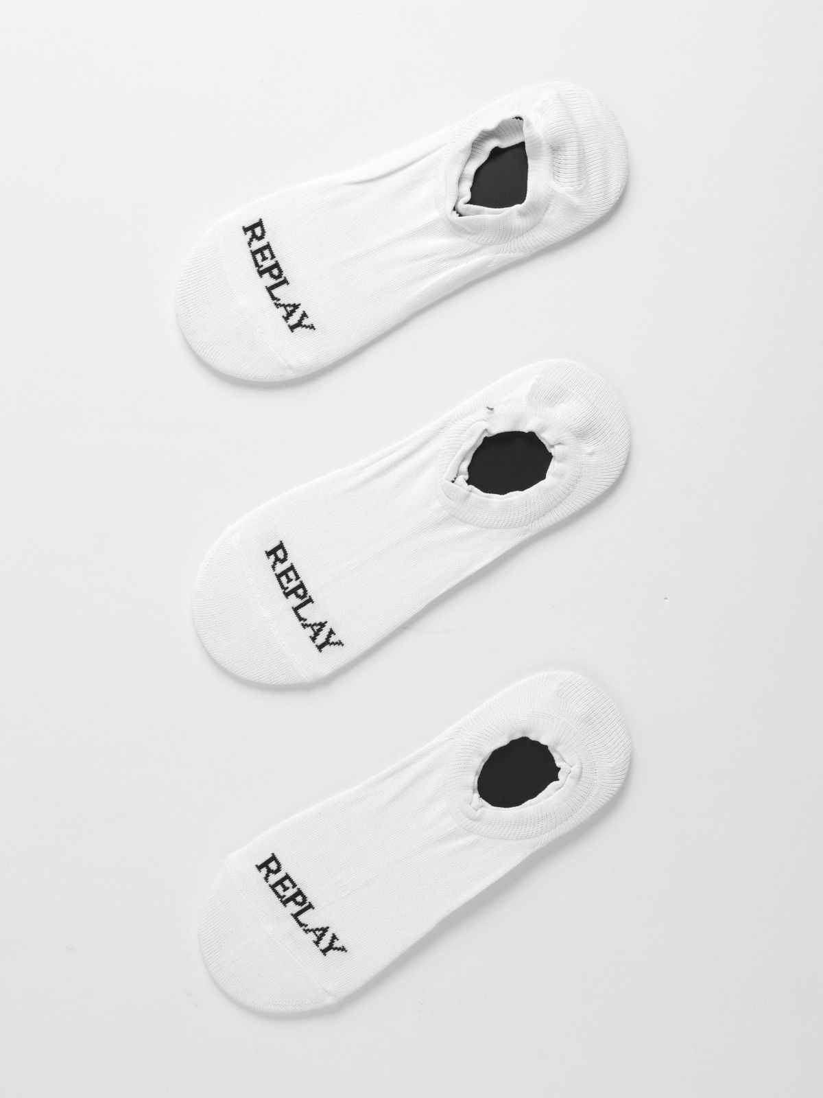  מארז 3 גרביים נמוכים עם לוגו / גברים של REPLAY