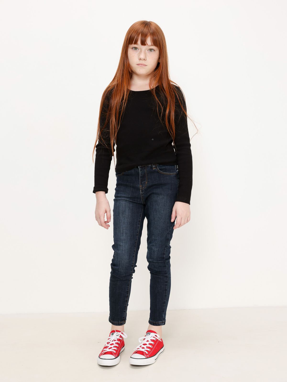  ג'ינס ארוך בשטיפה כהה / בנות של AMERICAN EAGLE