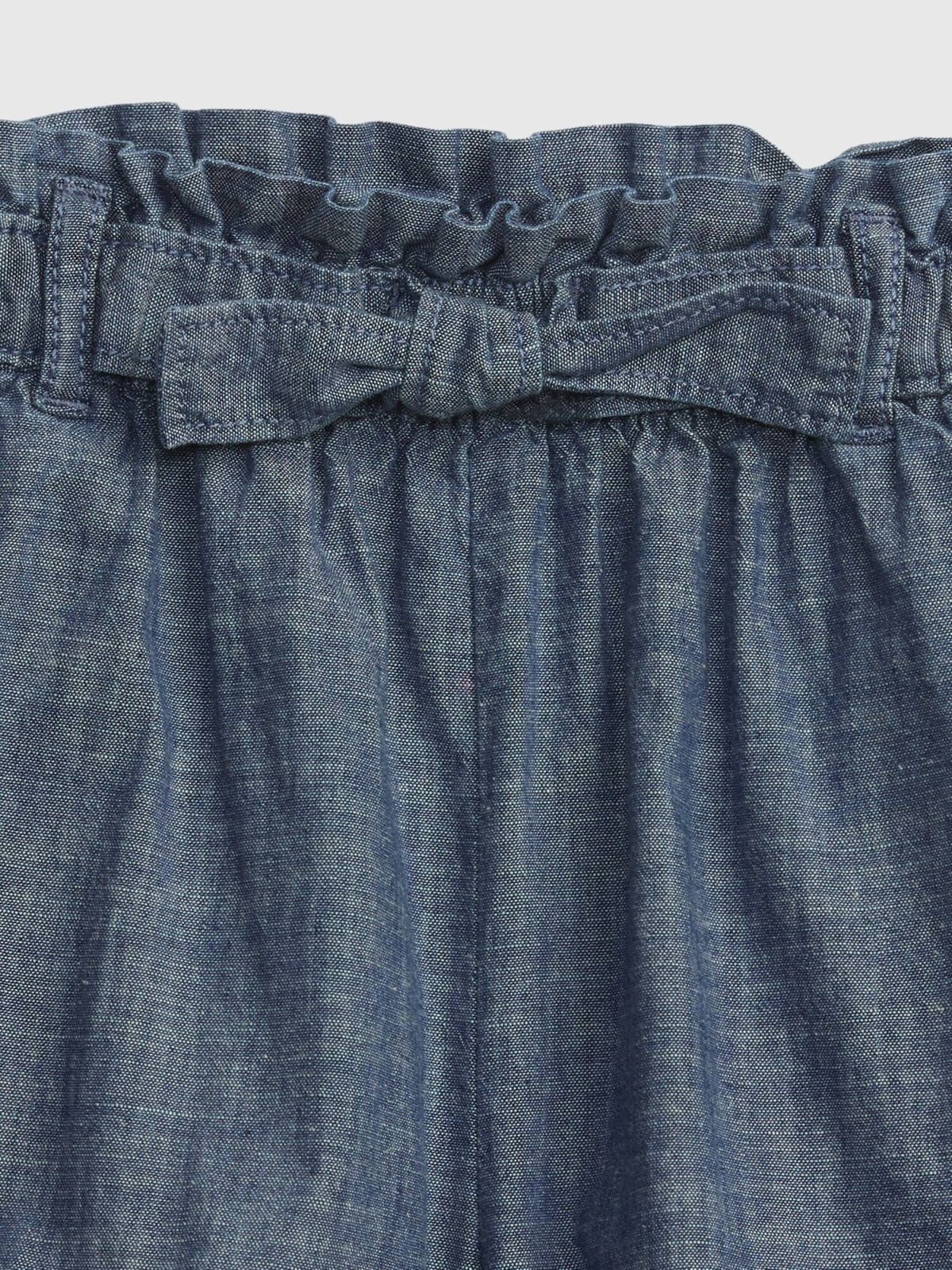  מכנסיים קצרים דמוי ג'ינס עם פפיון / 12M-5Y של GAP