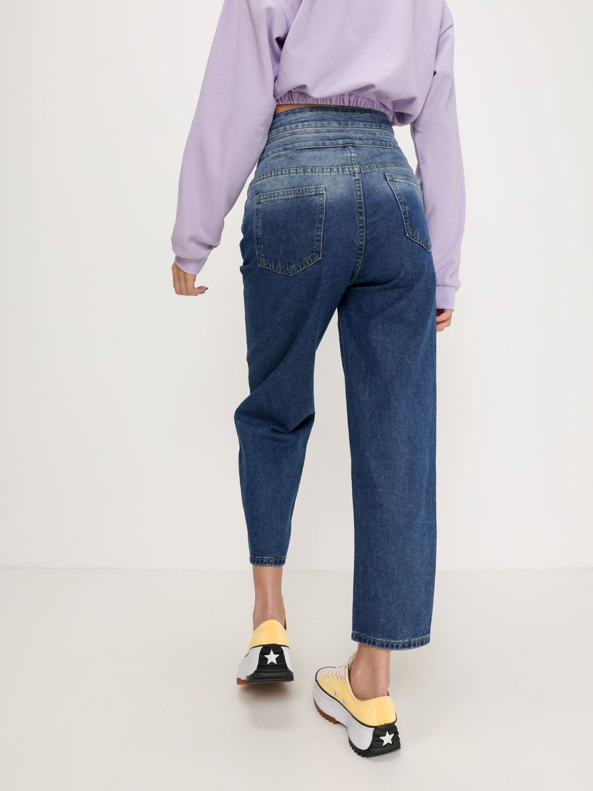  ג'ינס ארוך עם פתחים של QUESTION MARK