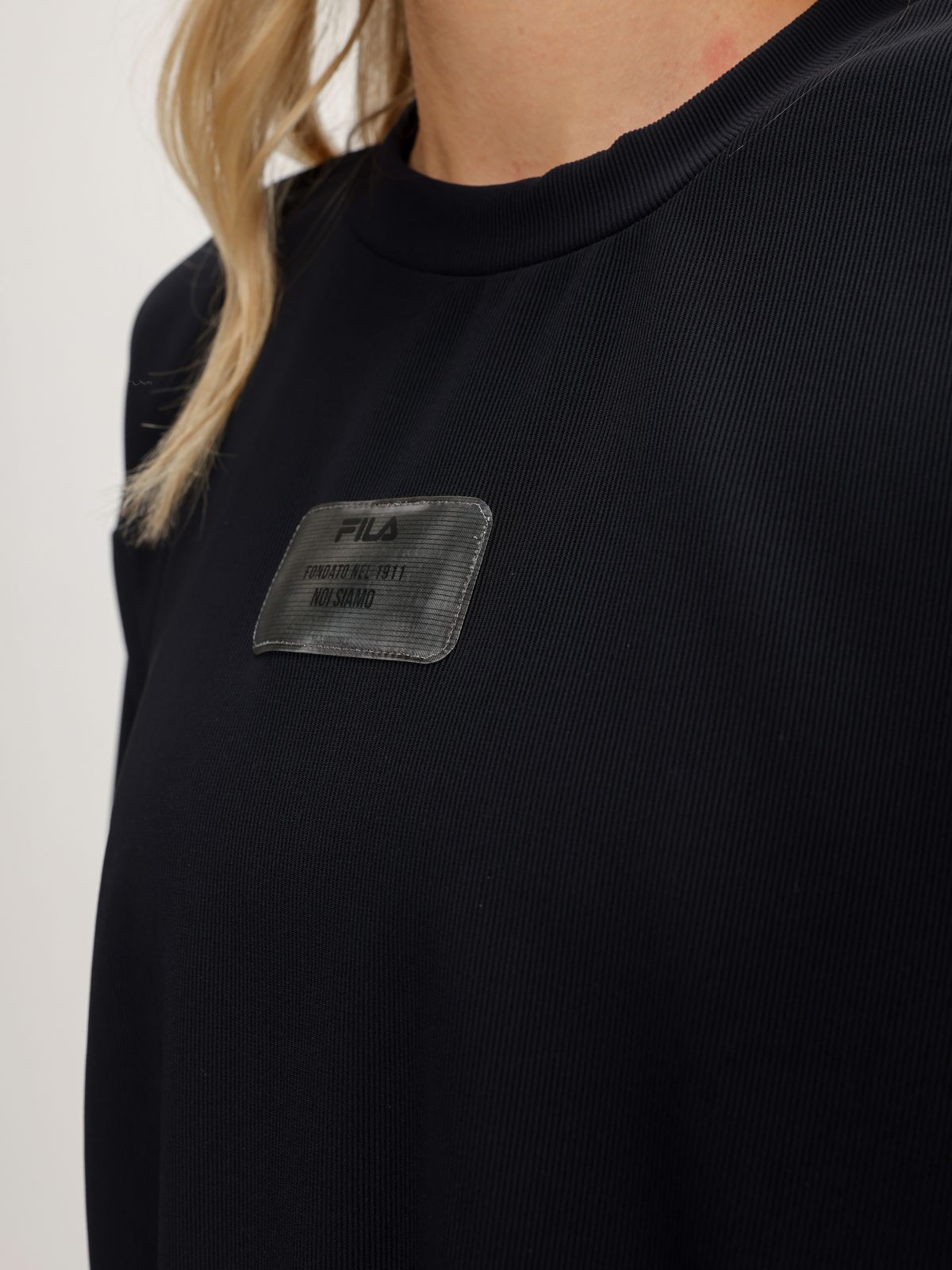  חולצת ריב עם פאץ' לוגו של FILA