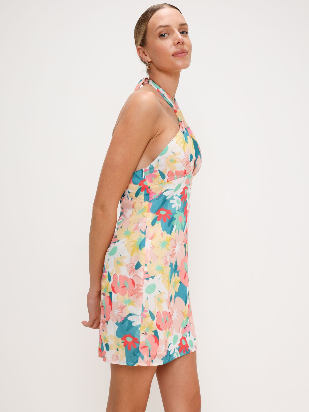  שמלת מיני קולר בהדפס פרחים של TERMINAL X