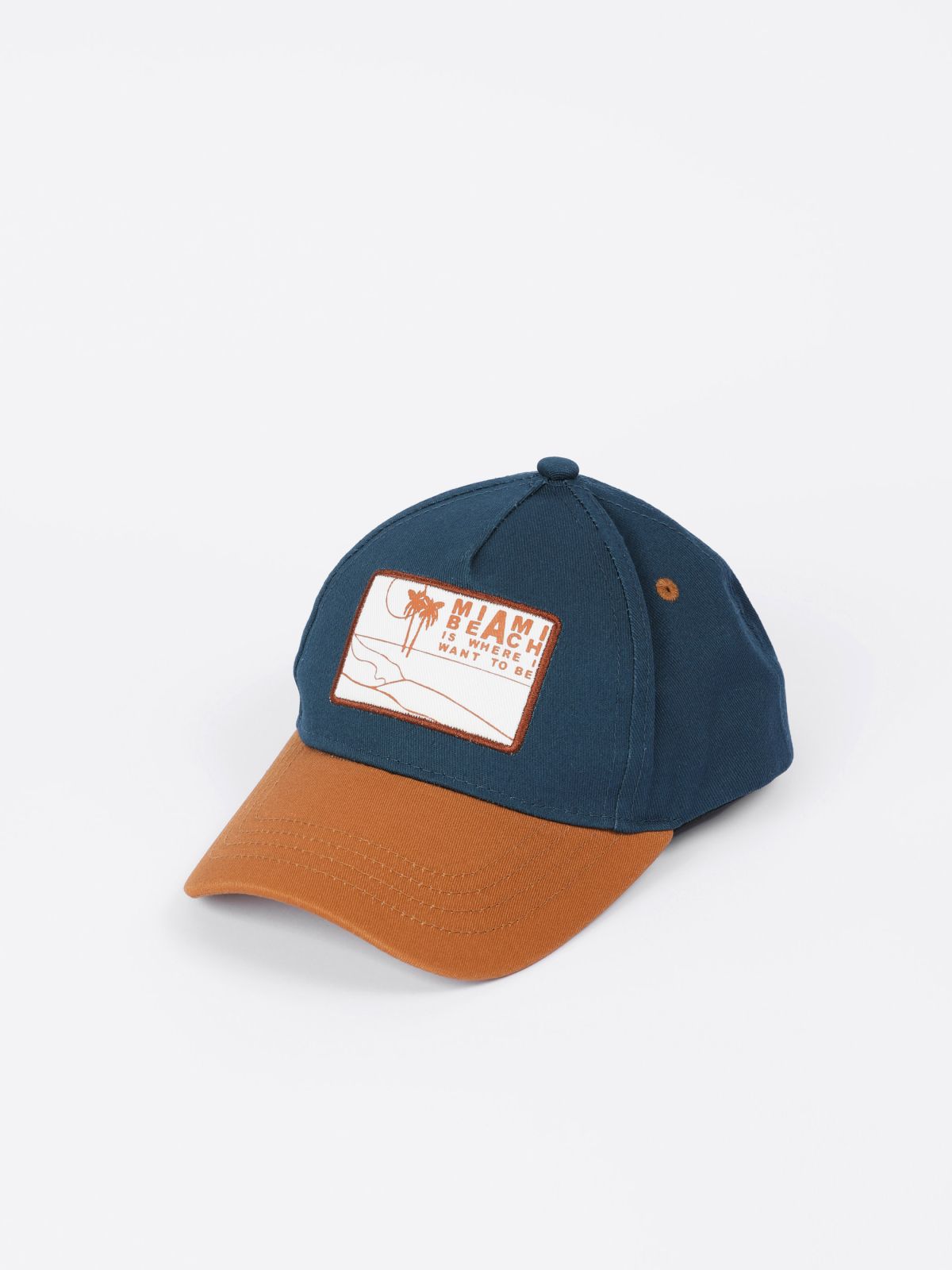  כובע קולור בלוק עם פאץ' / 1Y-9Y בנים של TERMINAL X KIDS