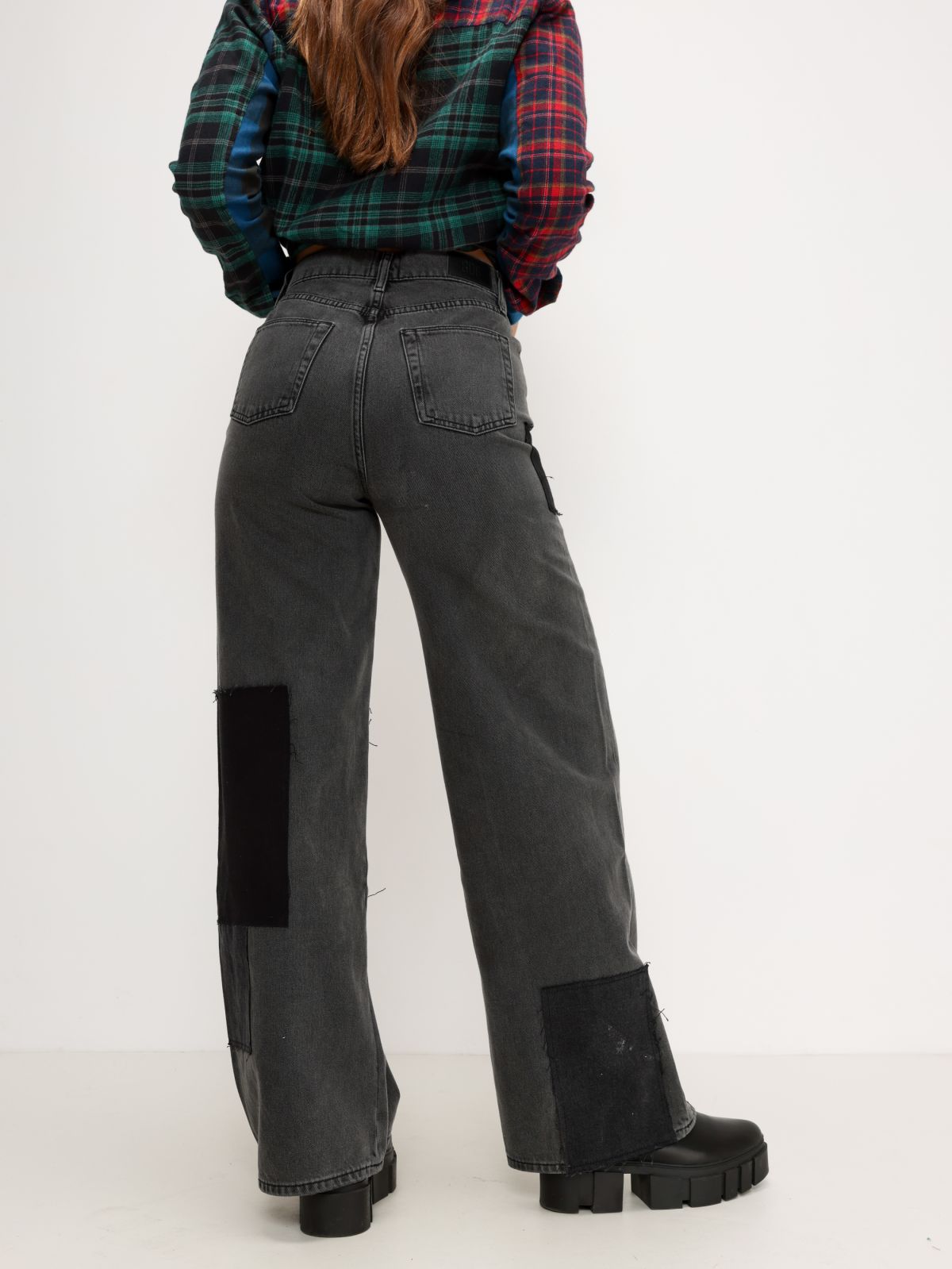  ג'ינס ארוך רחב Puddle של URBAN OUTFITTERS