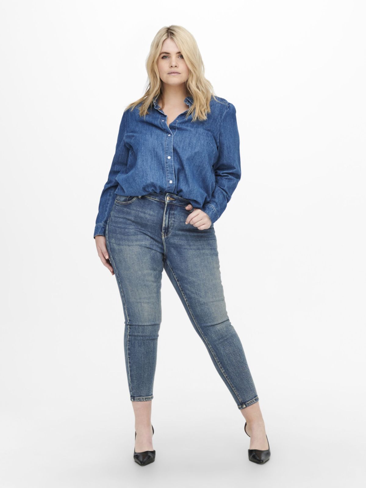  ג'ינס סקיני ארוך / Plus Size של ONLY