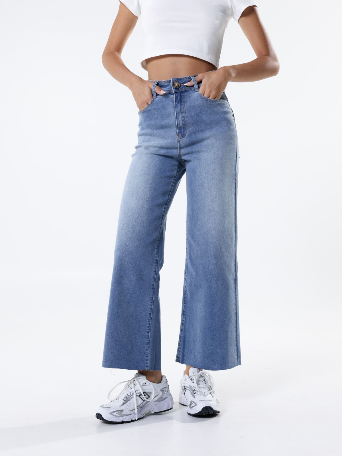  ג'ינס ווש בגזרה רחבה של FOX