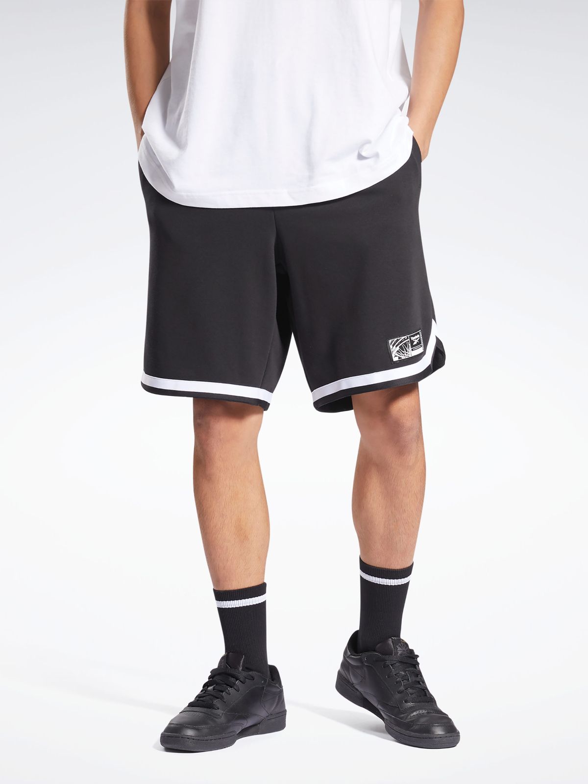  מכנסי כדורסל עם פאץ' לוגו של REEBOK