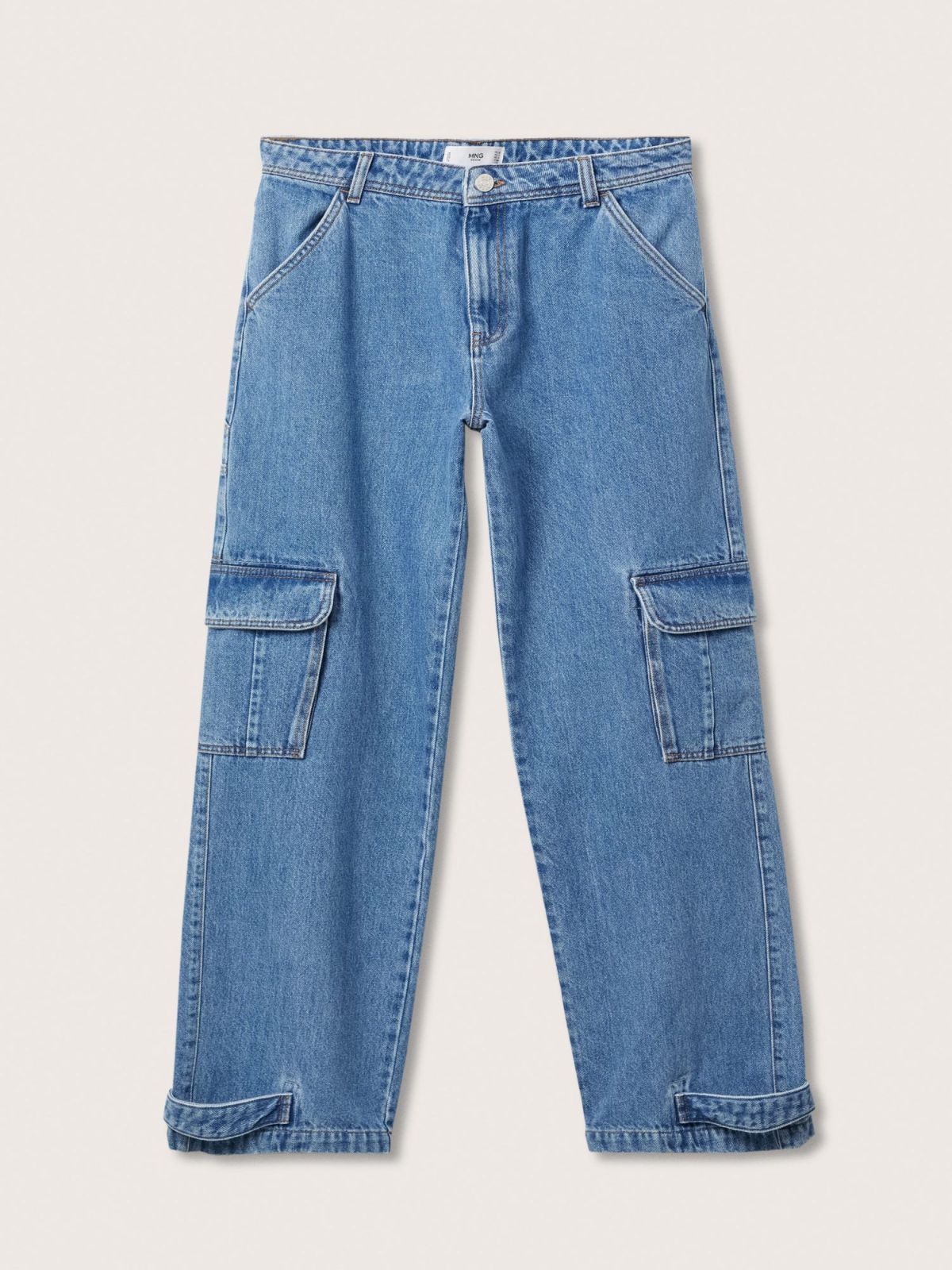  ג'ינס רחב עם כיסים של MANGO