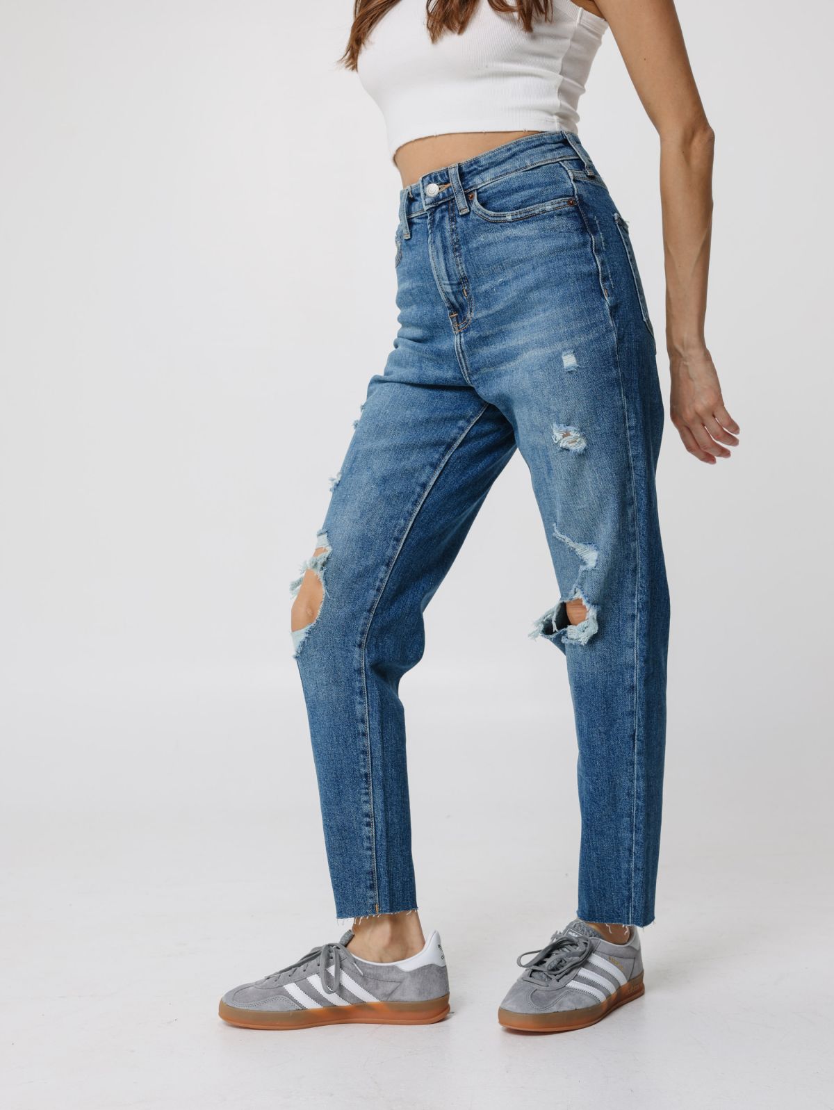  ג'ינס קרופ עם קרעים של OLD NAVY