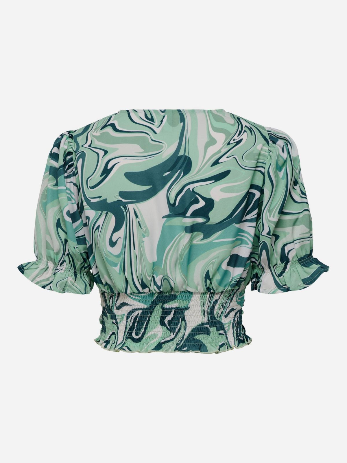  חולצת קרופ בהדפס אבסטרקטי / נשים של ONLY