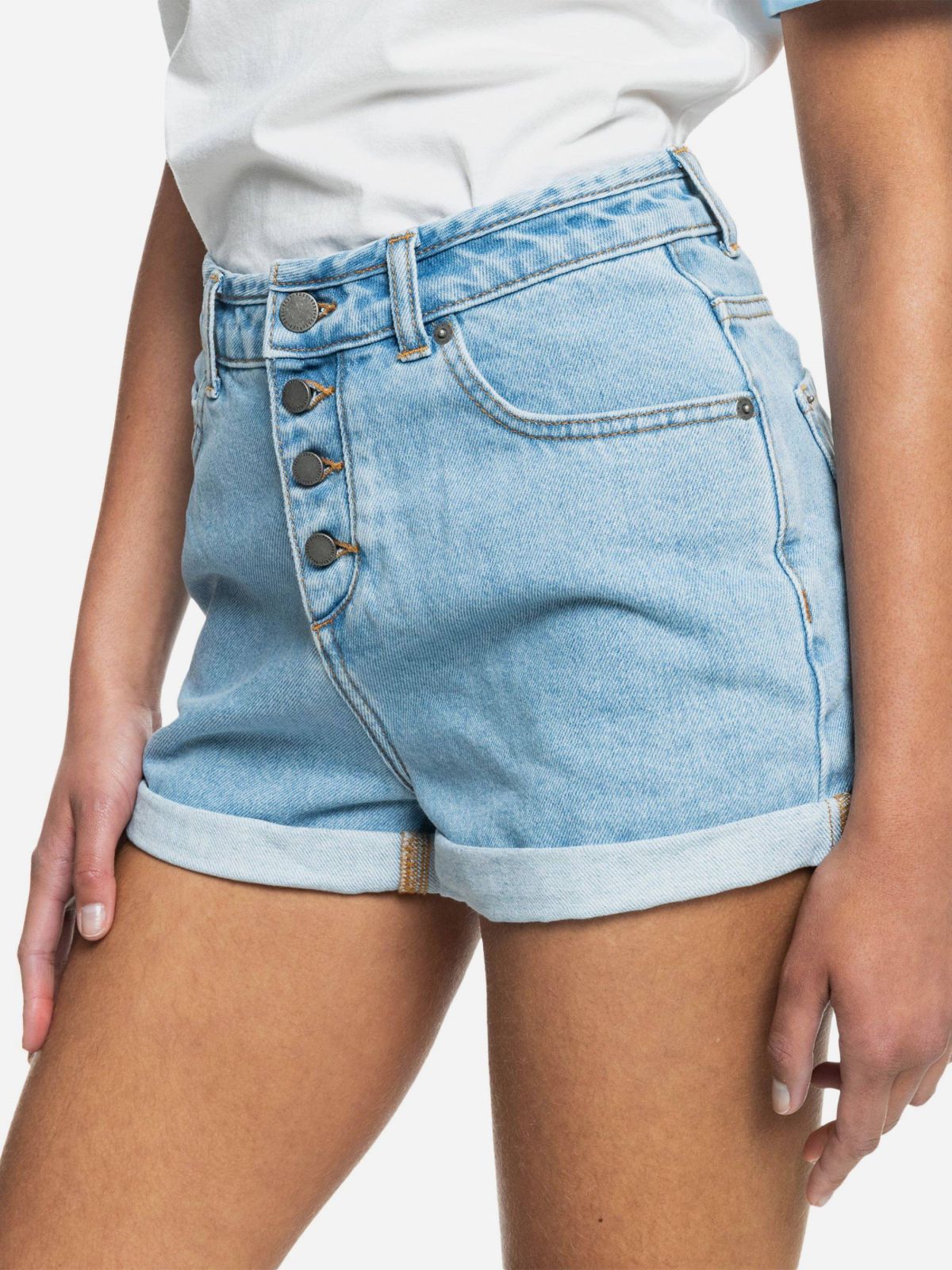  ג'ינס קצר בסיומת קיפול של ROXY