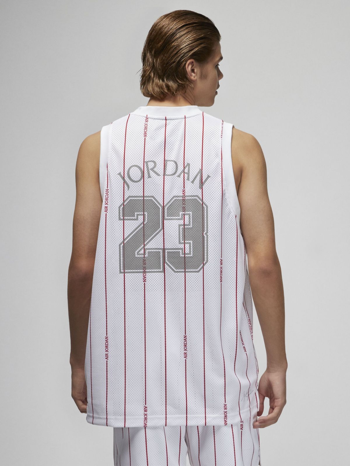  גופייה עם לוגו בהדפס פסים Jordan של JORDAN