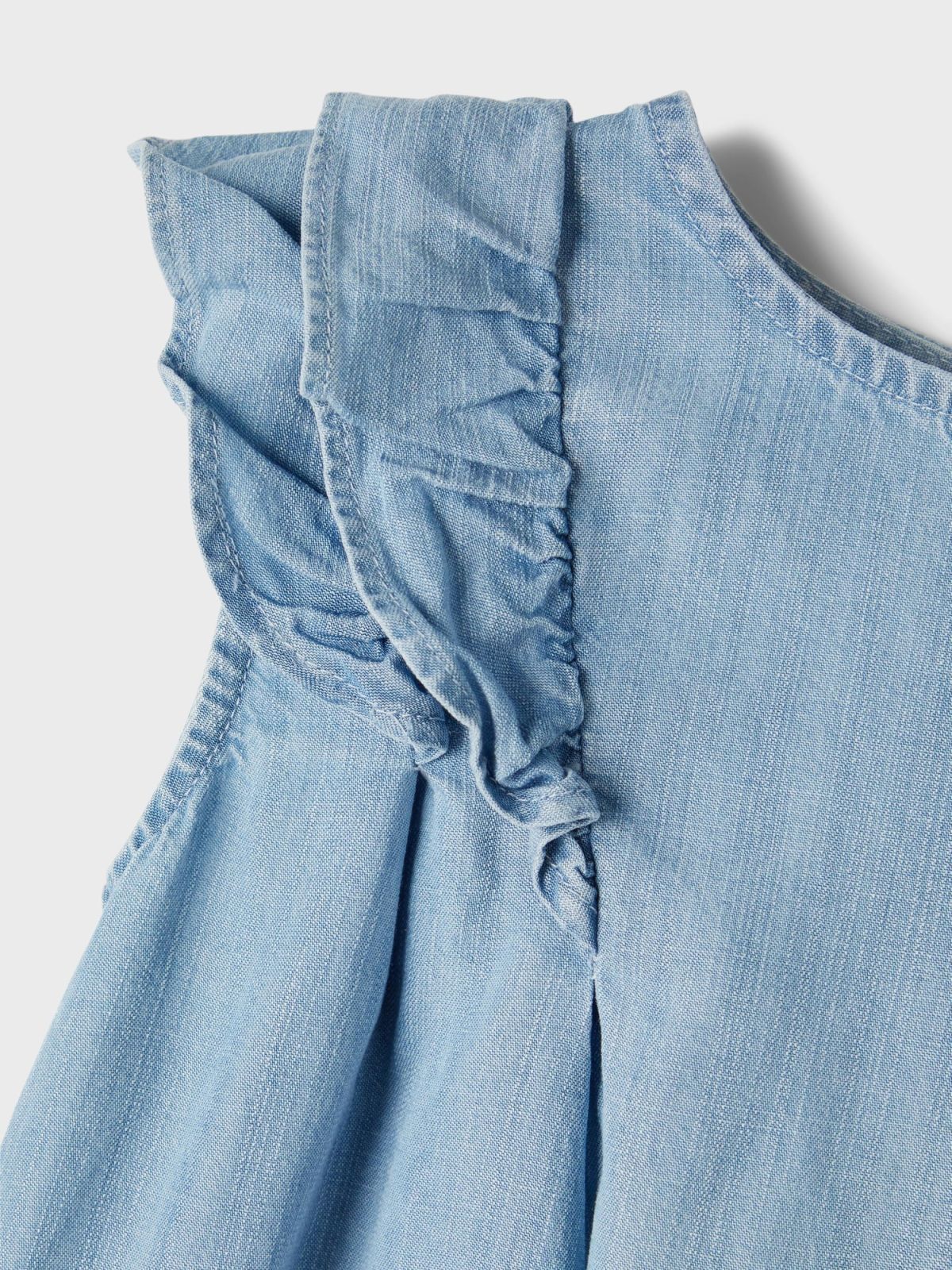  שמלת ג'ינס עם מלמלה / 1.5Y-7Y של NAME IT