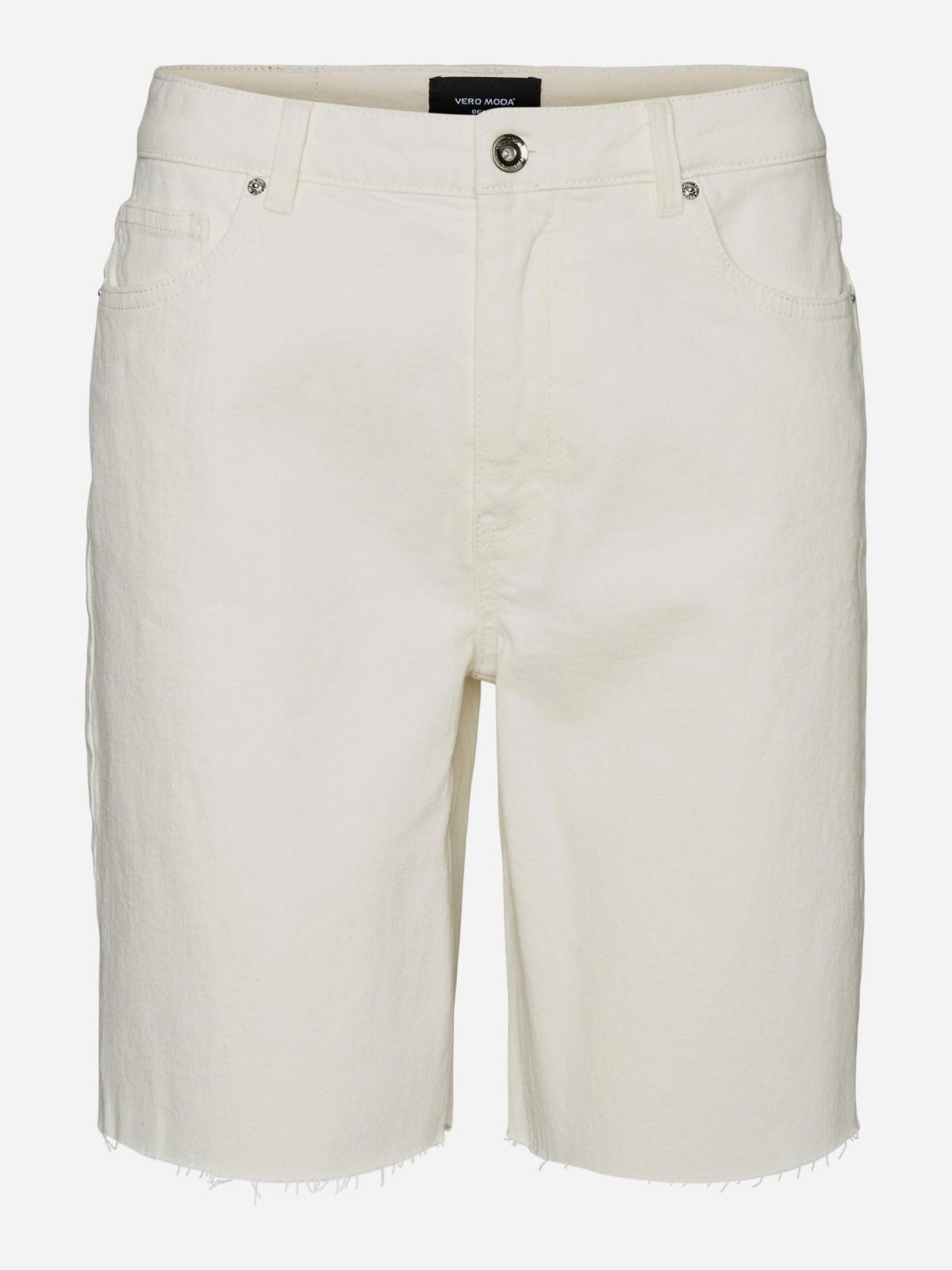  מכנסי ג'ינס קצרים עם סיומת פרומה של VERO MODA