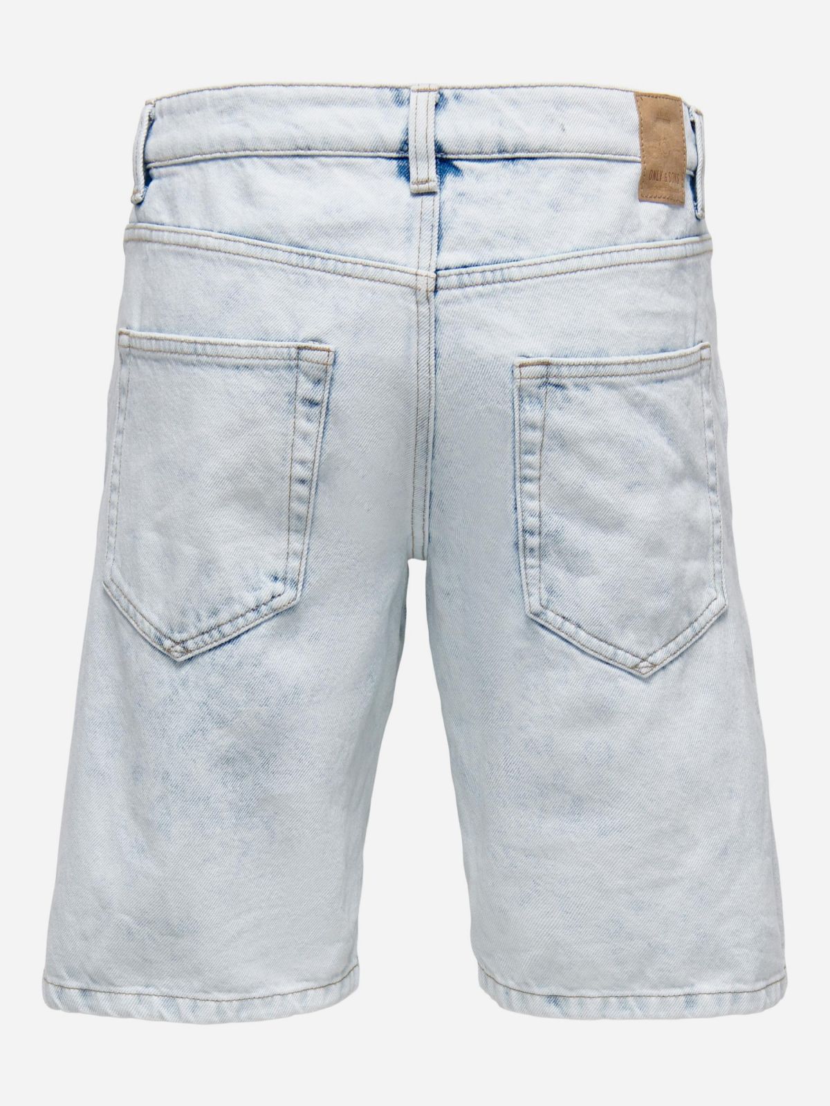  ג'ינס קצר בשטיפה בהירה / גברים של ONLY & SONS