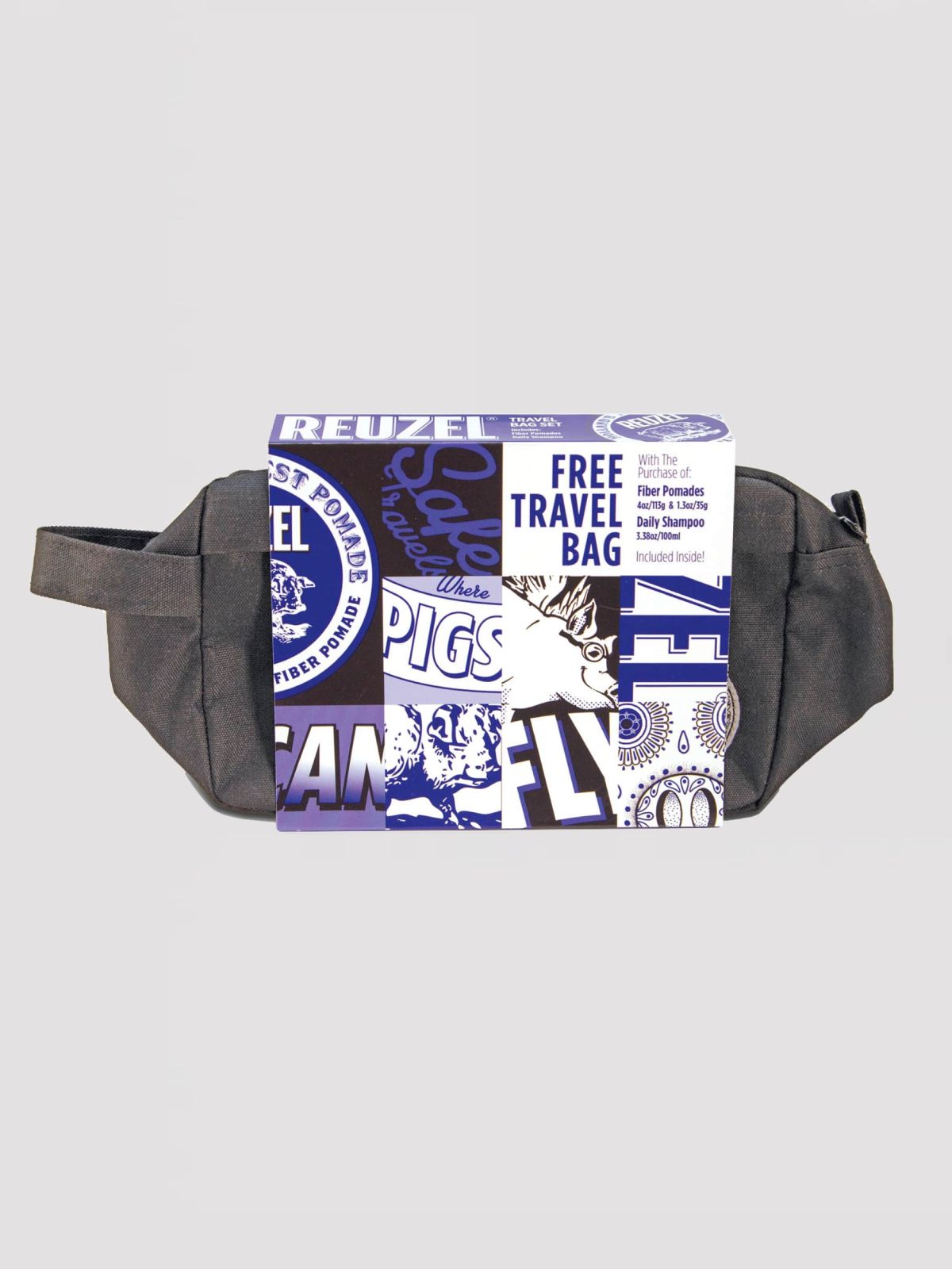  תיק רחצה רוזל - פייבר Travel Bag Kit - Fiber / גברים של REUZEL