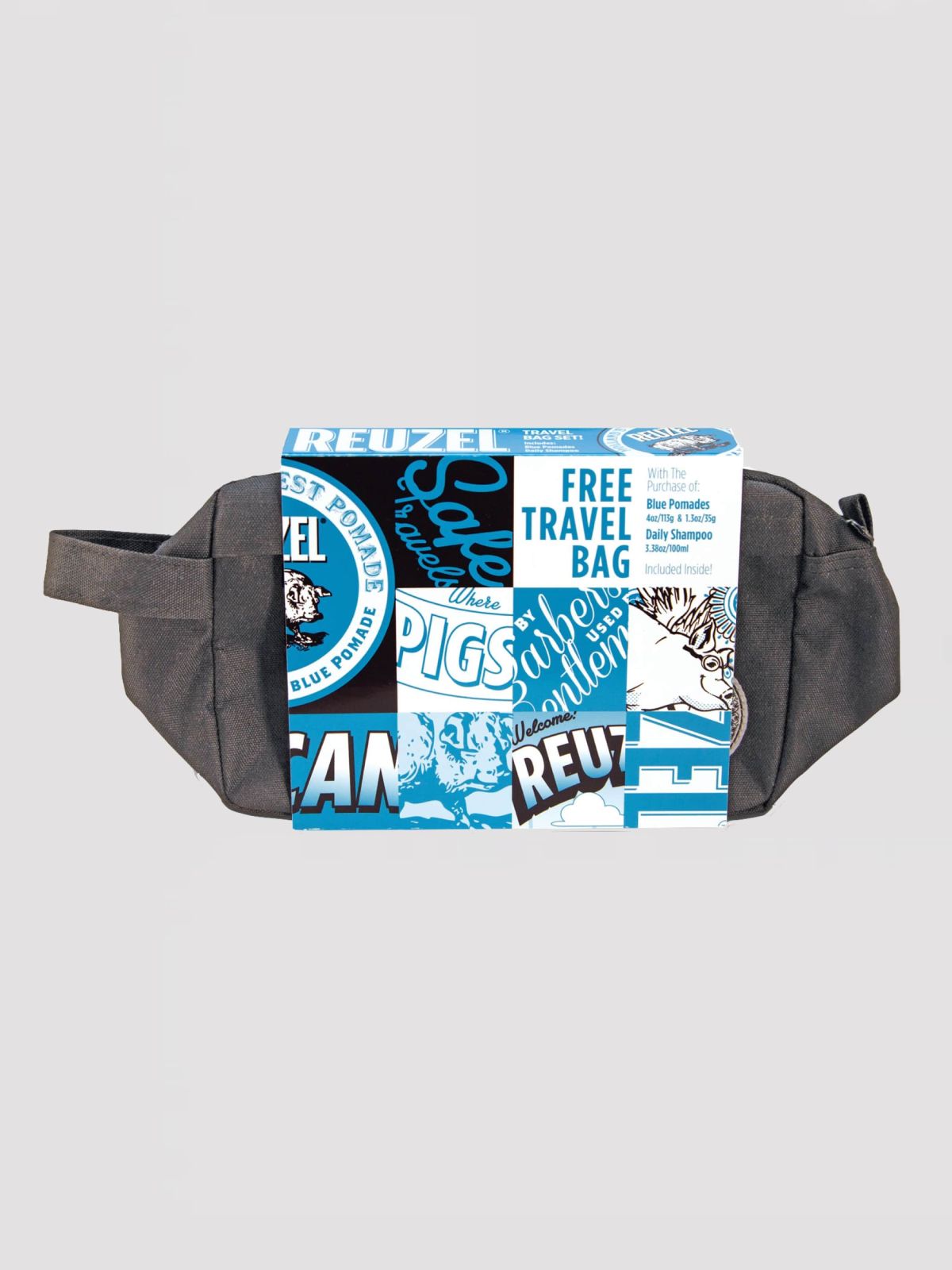  תיק טיולים רוזל - כחול Travel Bag Kit - Blue / גברים של REUZEL