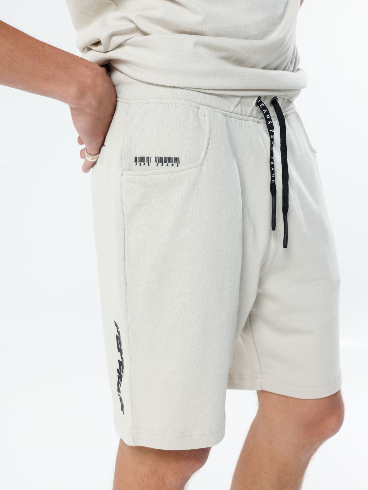  מכנסי טרנינג קצרים עם לוגו של PEPE JEANS