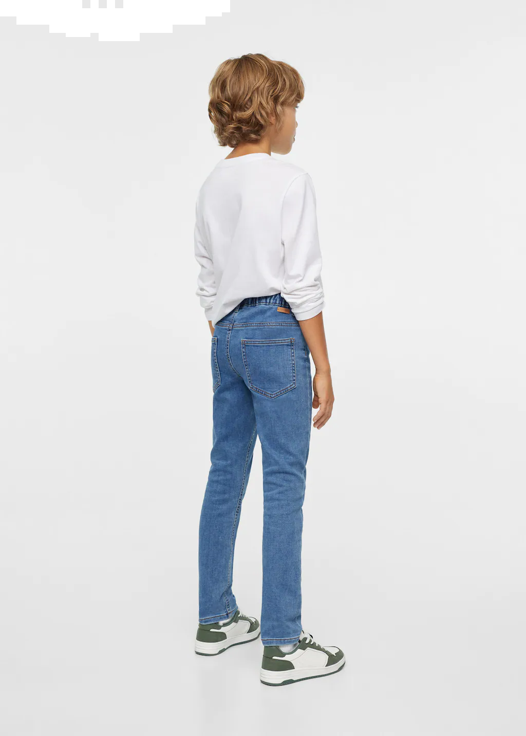  ג'ינס ארוך סקיני עם שרוכי קשירה של MANGO