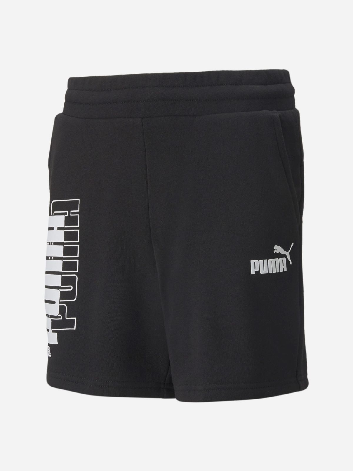  מכנסי טרנינג קצרים עם הדפס לוגו של PUMA