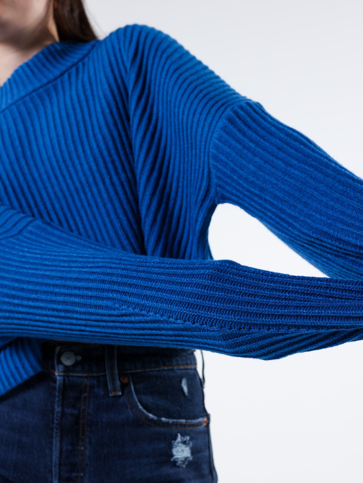  סוודר קרופ בגזרת אוברסייז של TERMINAL X