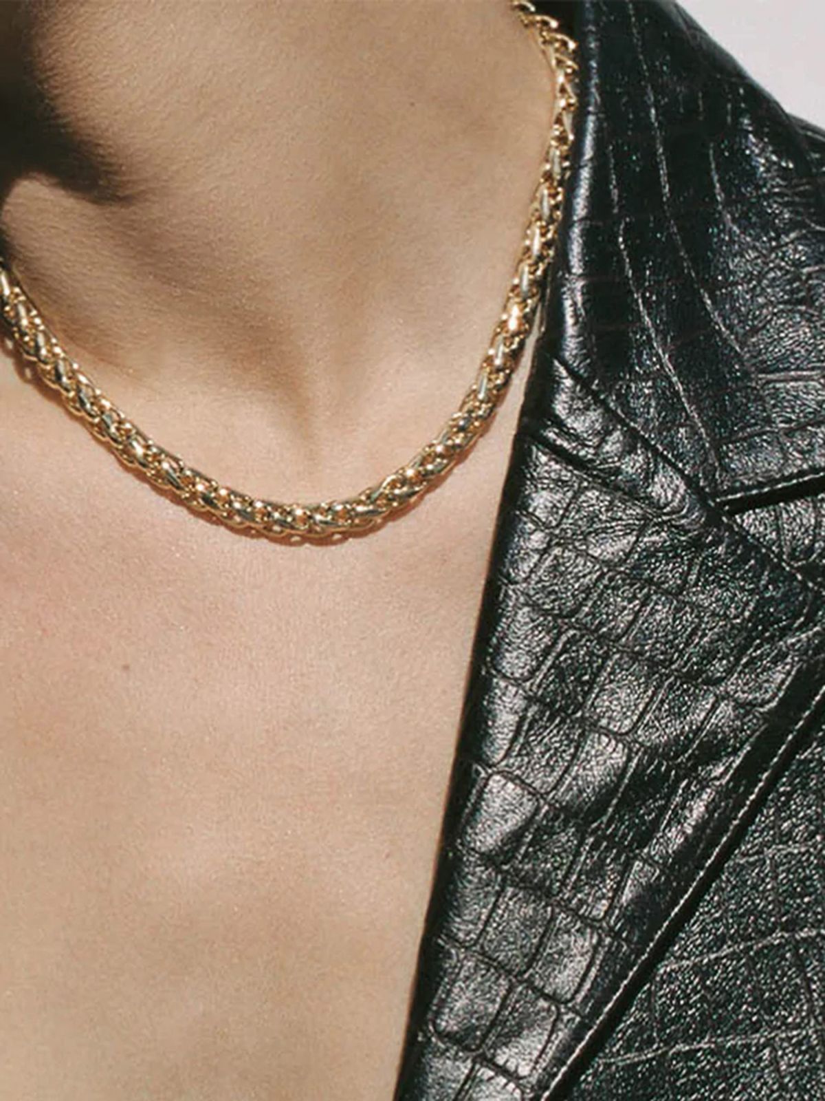  שרשרת חוליות בציפוי זהב Sarah Necklace / נשים של SHASHI