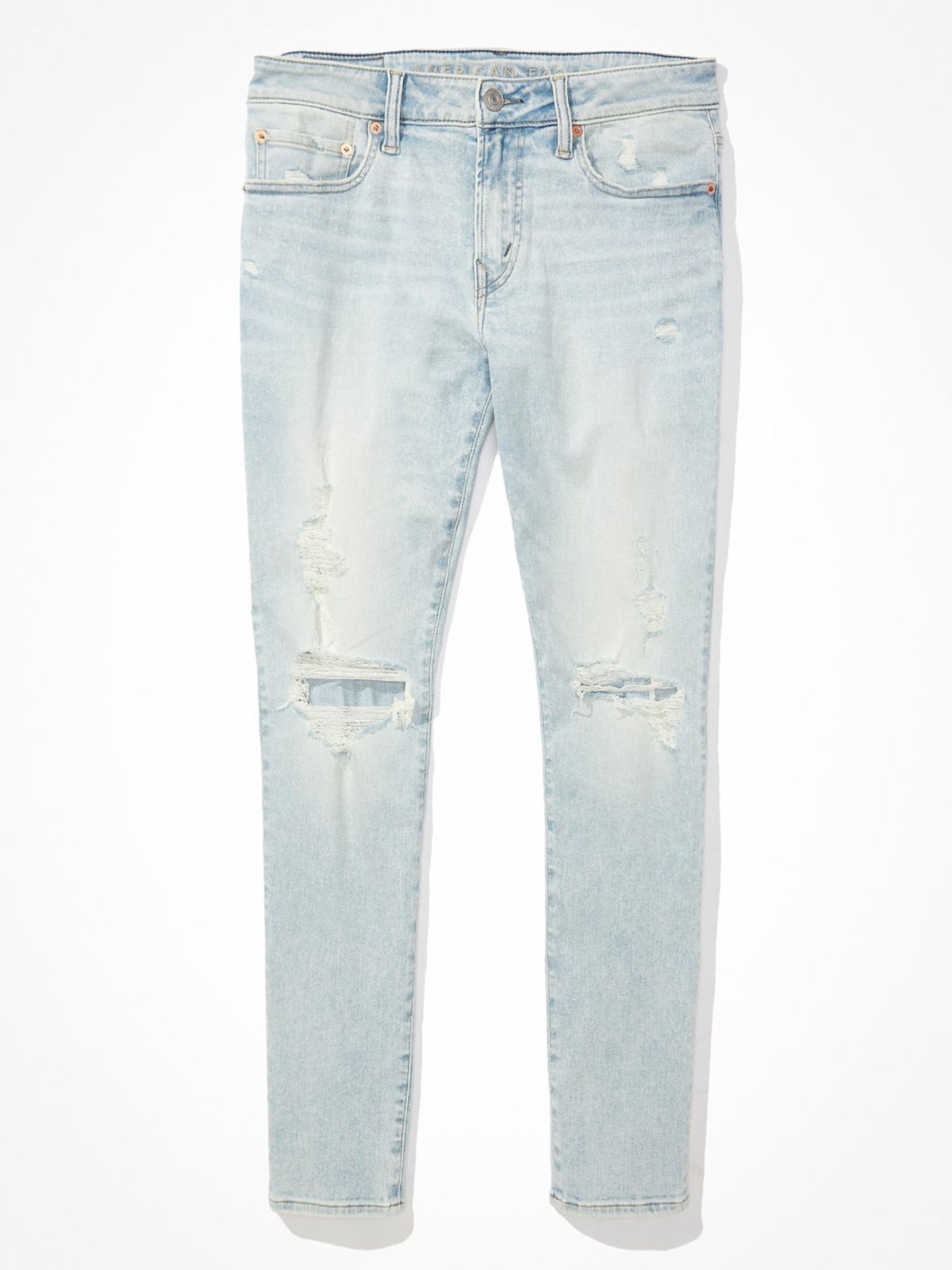  ג'ינס סקיני ארוך עם קרעים של AMERICAN EAGLE