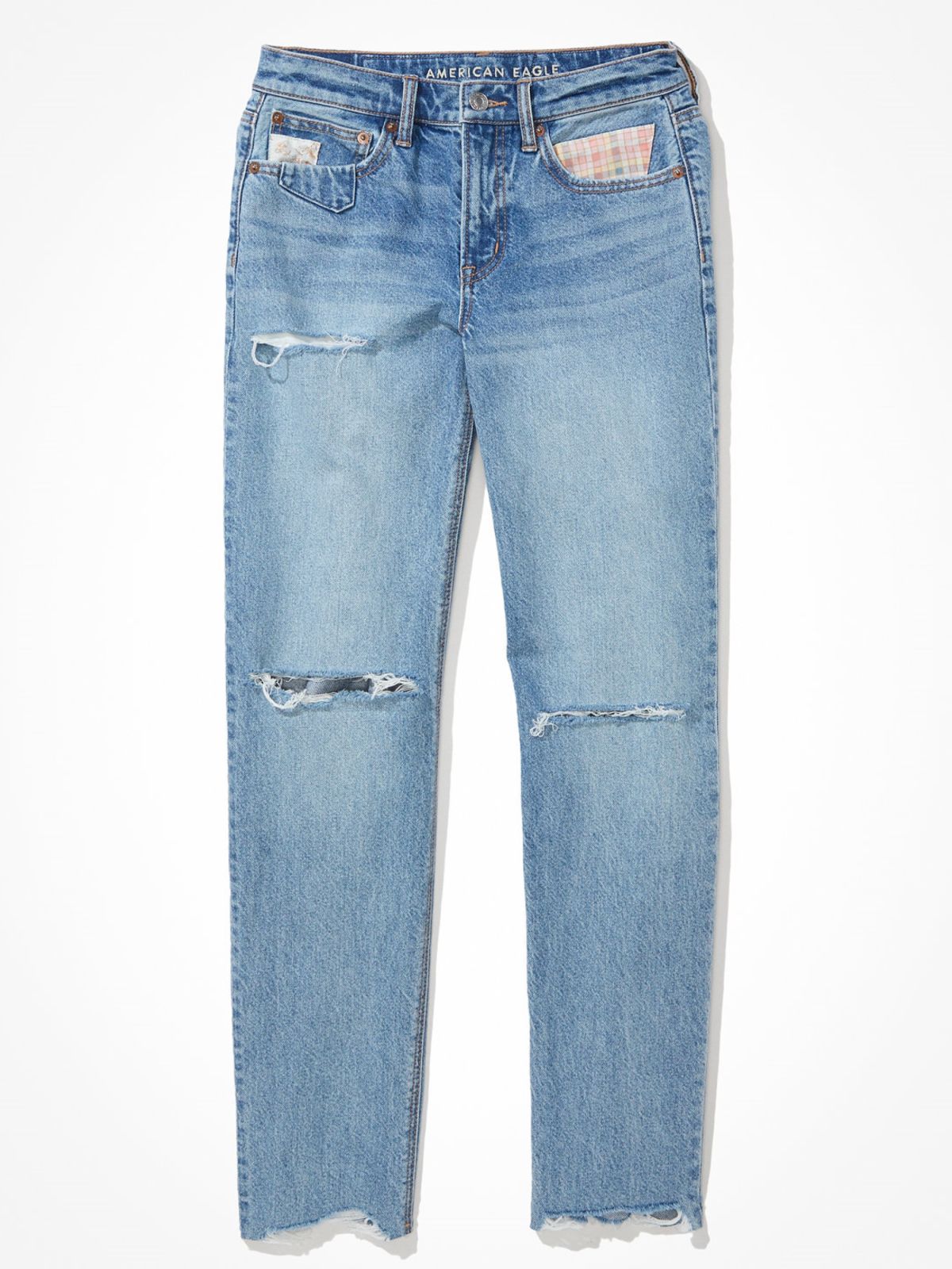  ג'ינס בגזרה ישרה קרעים STRAIGHT JEANS 90S של AMERICAN EAGLE
