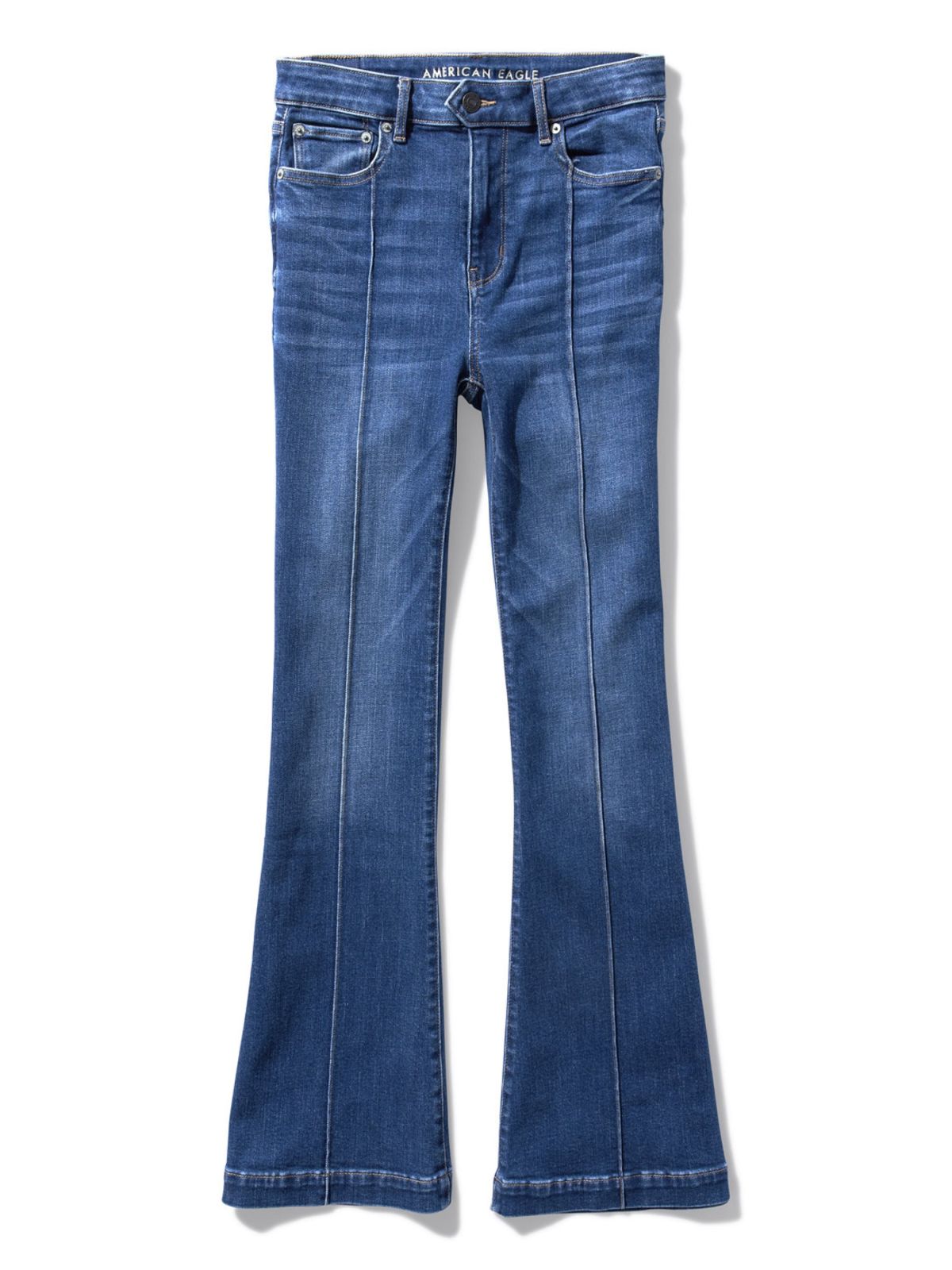  ג'ינס בגזרה מתרחבת Super hi-rise jegging של AMERICAN EAGLE