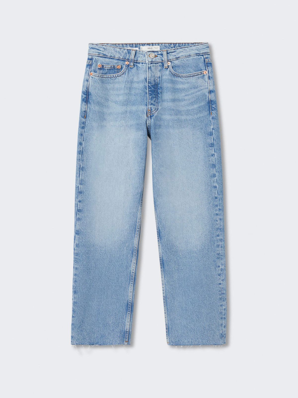  ג'ינס ארוך בגזרת קרופ ישרה / נשים של MANGO