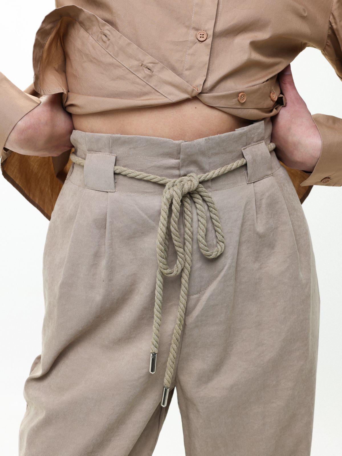  מכנסי ארמי בשילוב חגורת חבל של YANGA