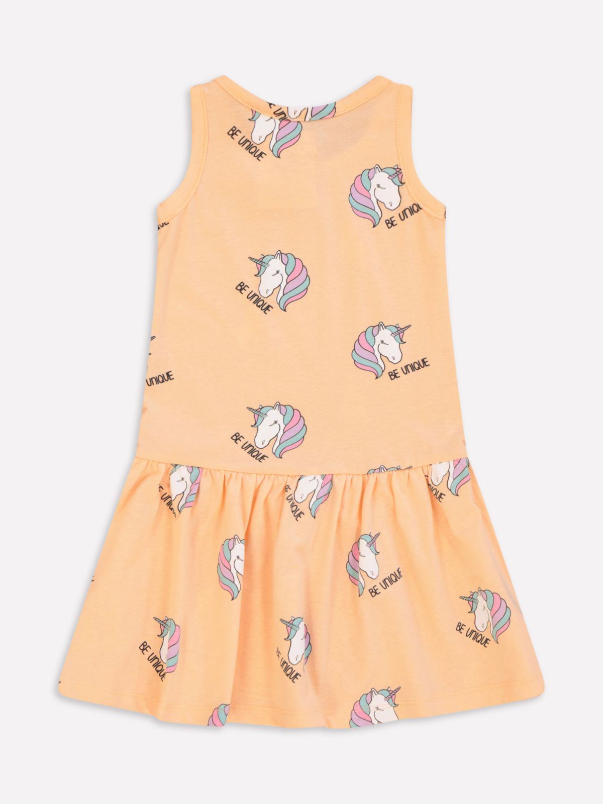  שמלת פפלום בהדפס חדי קרן / בנות של FOX
