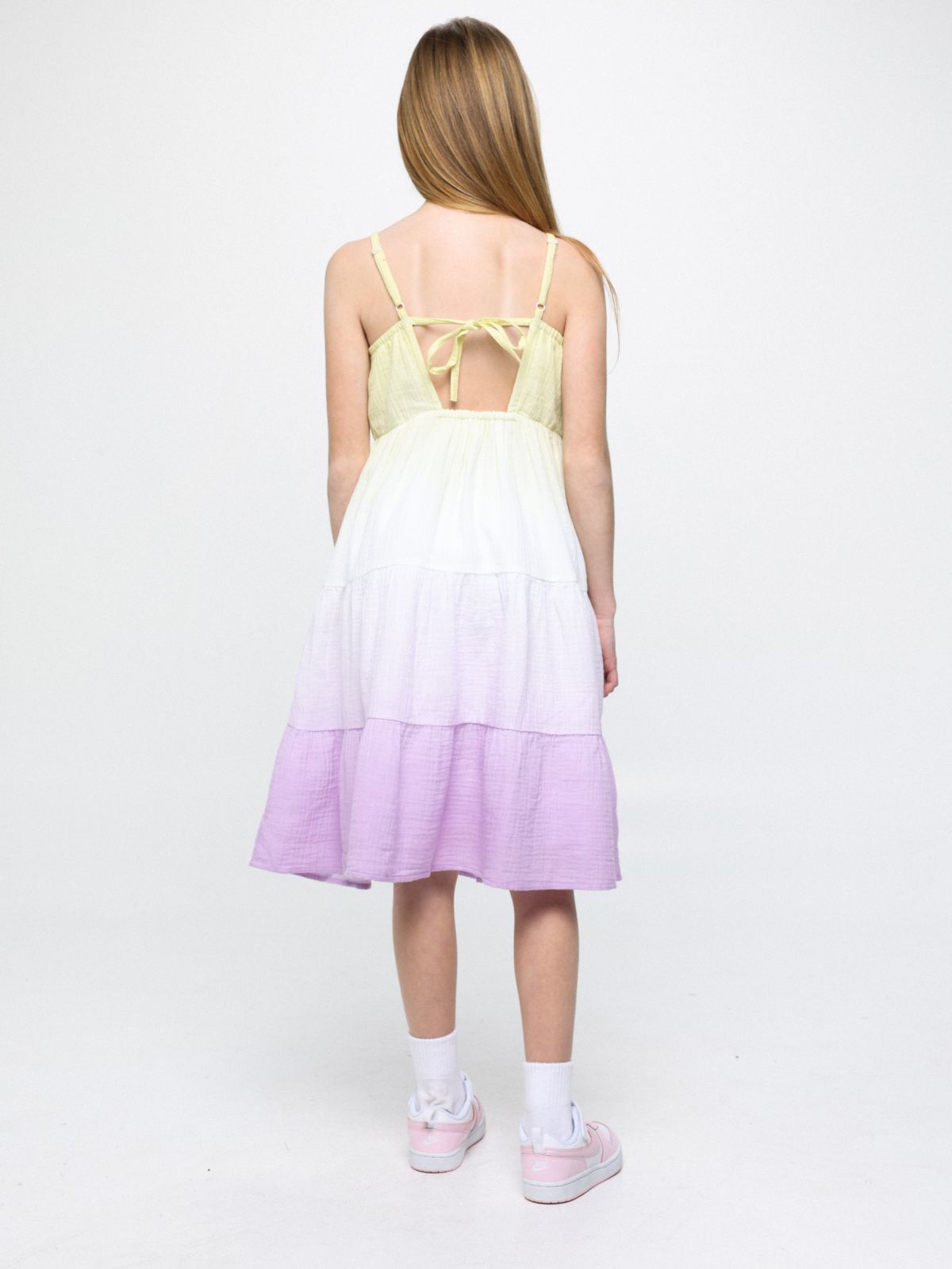  שמלת קומות טטרה בהדפס אומברה של FOX