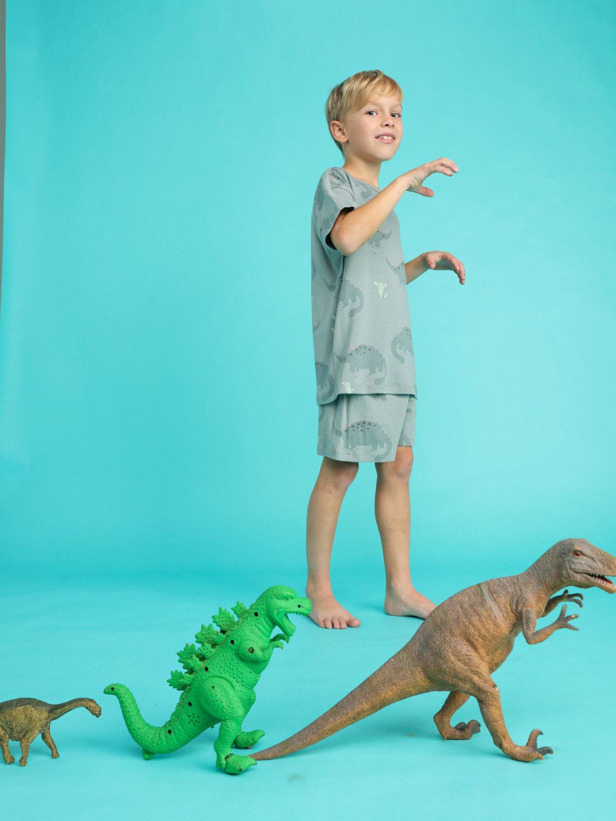  מארז 2 חליפות בהדפס דינוזאורים / בנים של TERMINAL X KIDS