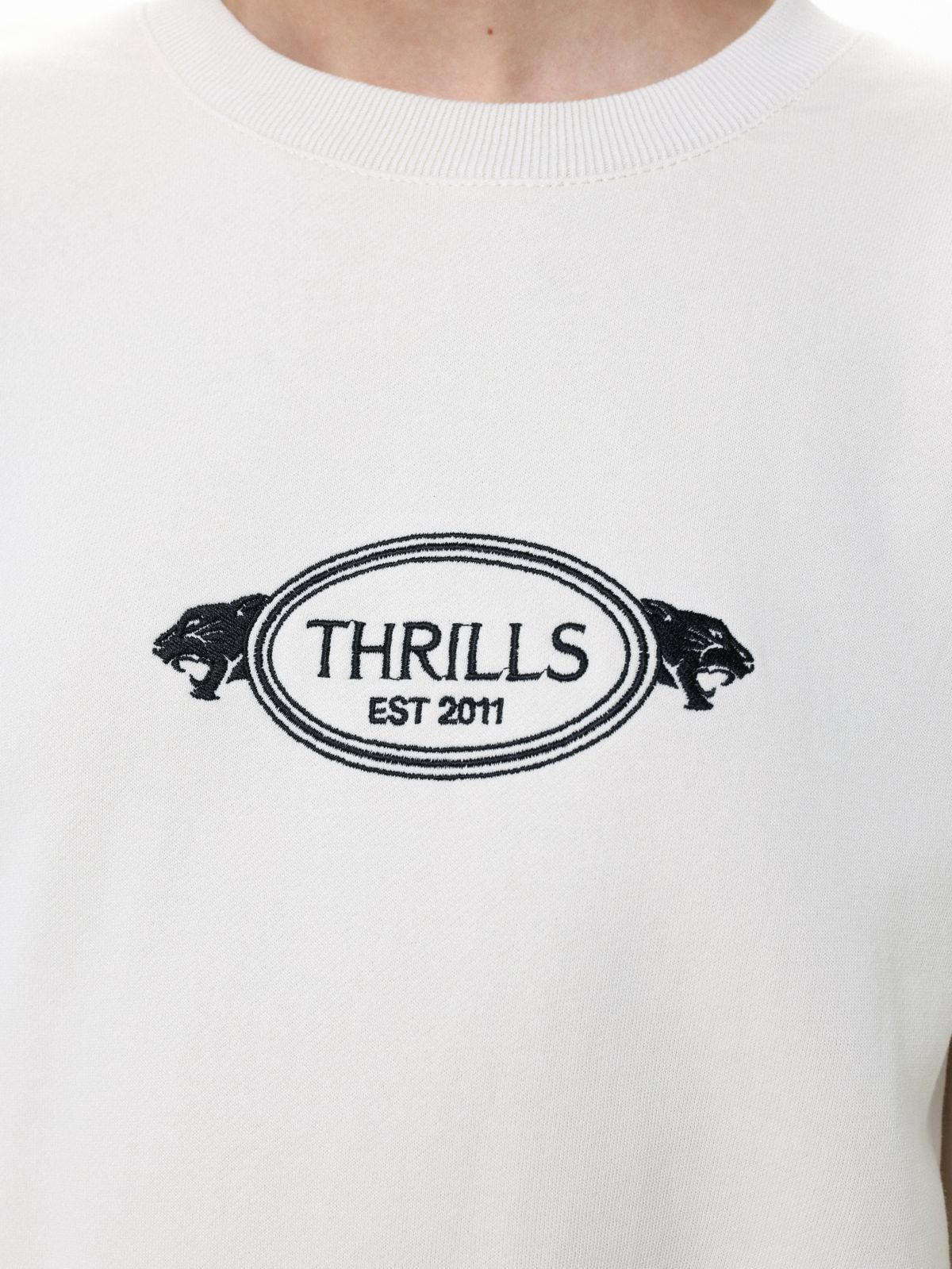  סווטשירט עם רקמת לוגו של THRILLS