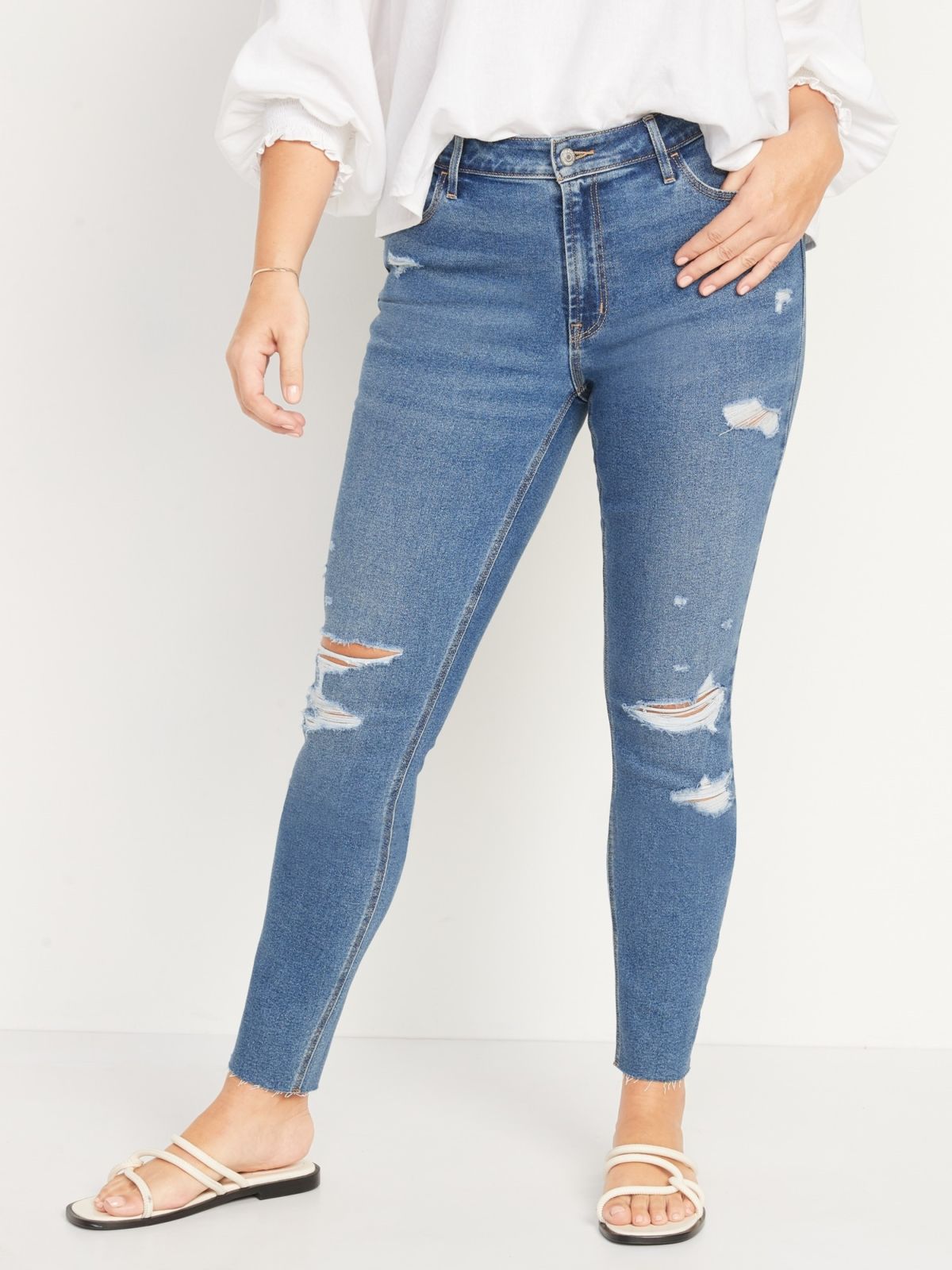  ג'ינס ארוך עם קרעים של OLD NAVY