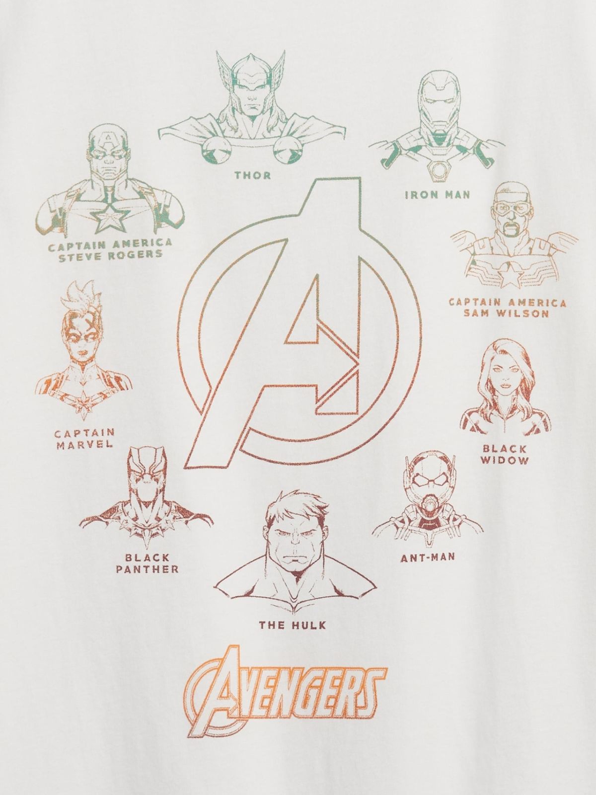  טי שירט עם הדפס Avengers / בנים של GAP