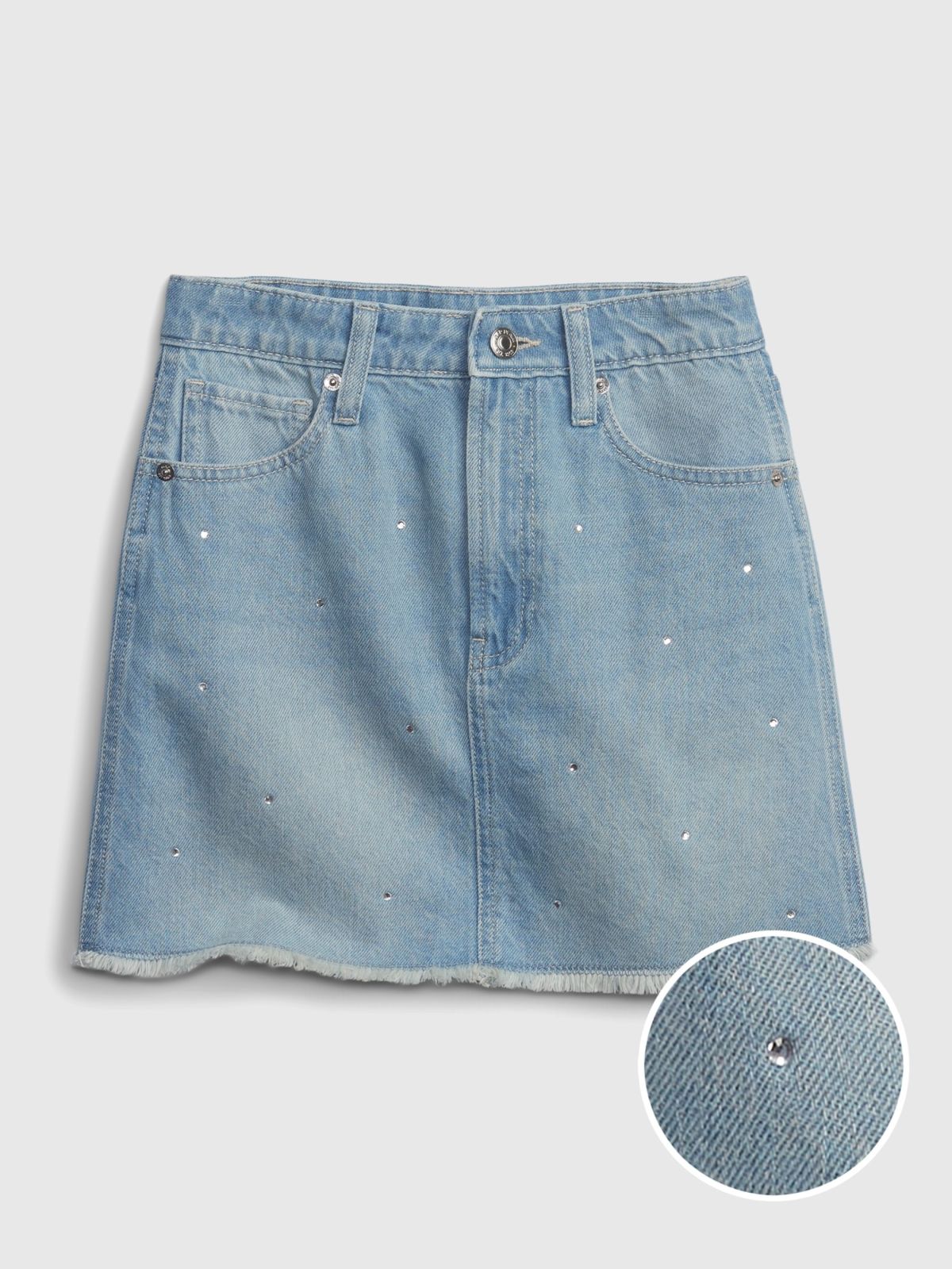  חצאית ג'ינס בעיטור אבנים / בנות של GAP