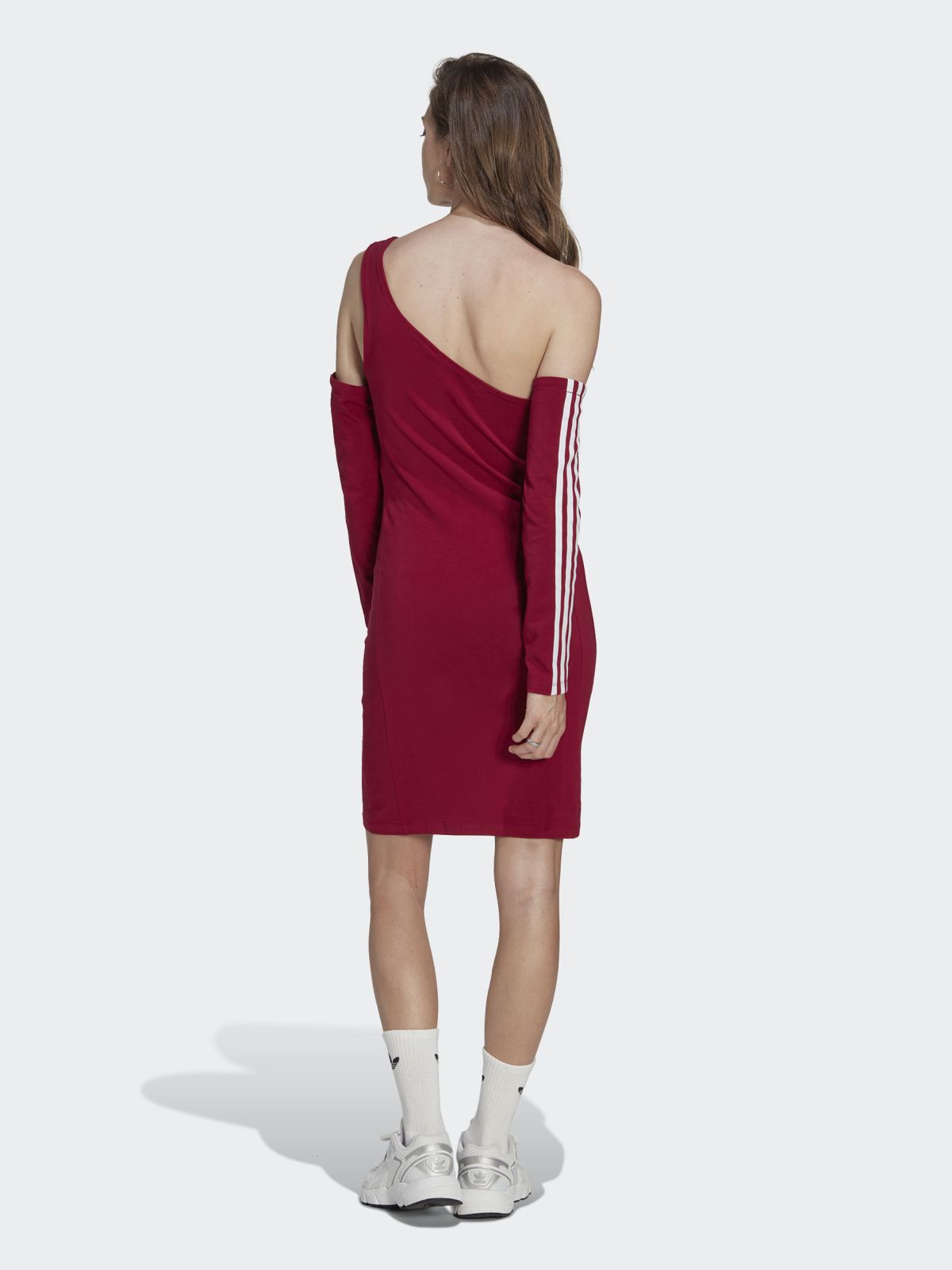  שמלת מיני אסימטרית עם לוגו של ADIDAS Originals