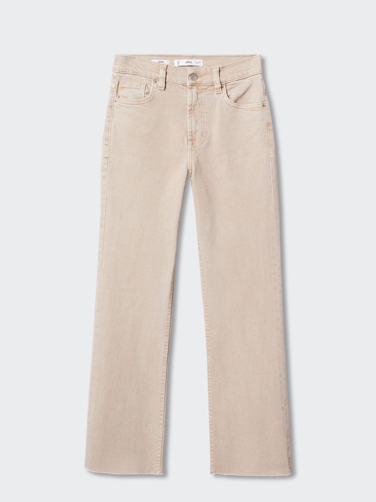  מכנסי ג'ינס מתרחבים בסיומת גזורה של MANGO