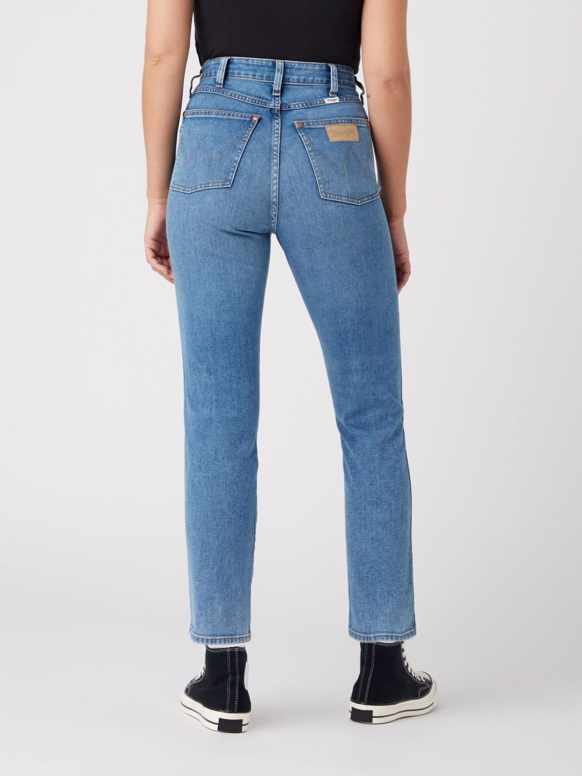  ג'ינס גבוה בגזרה ישרה של WRANGLER
