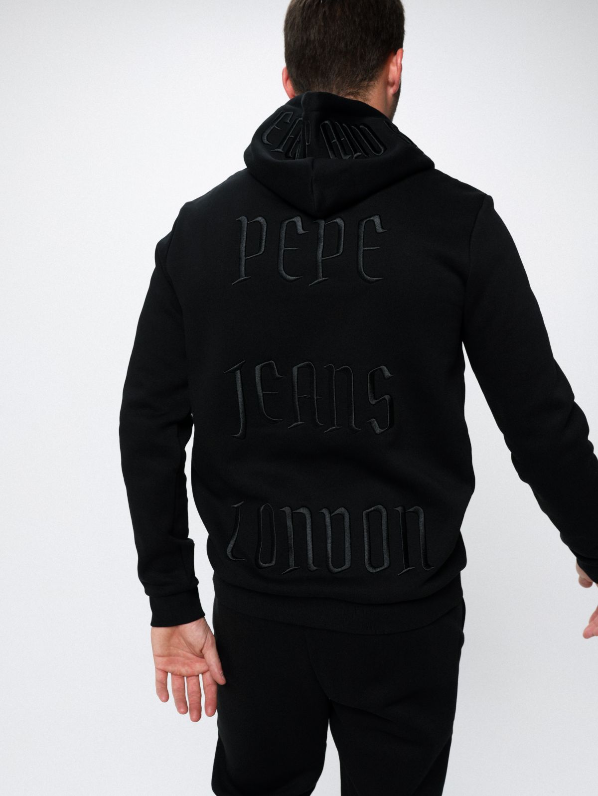  חליפת טרנינג עם רקמת לוגו של PEPE JEANS