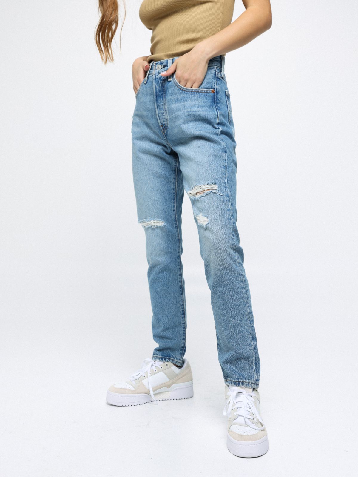  ג'ינס 501 Skinny עם קרעים של LEVIS
