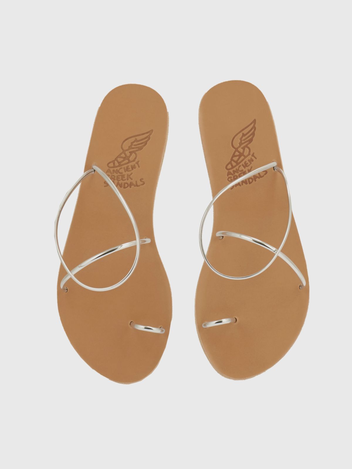  סנדלי עור עם רצועות Chora-Mirror / נשים של Ancient Greek sandals