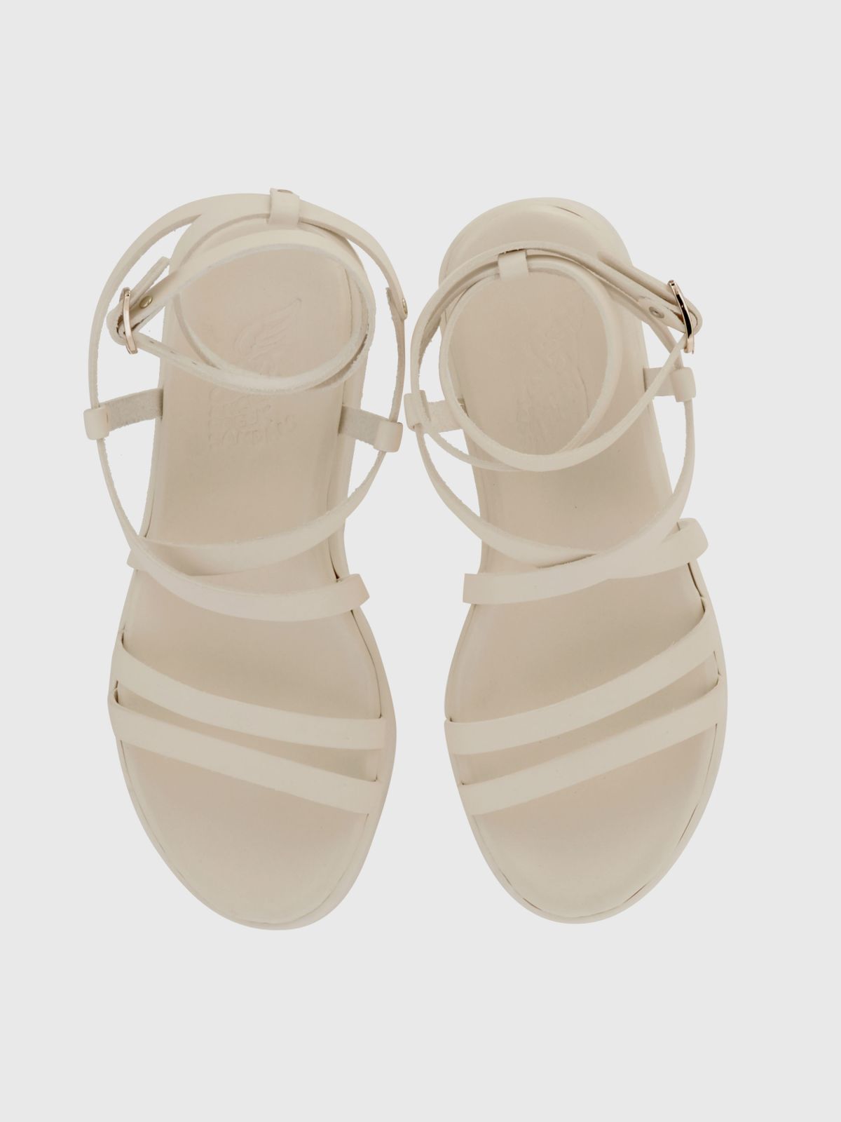  סנדלי עור פלטפורמה Aristea-Vachetta / נשים של Ancient Greek sandals