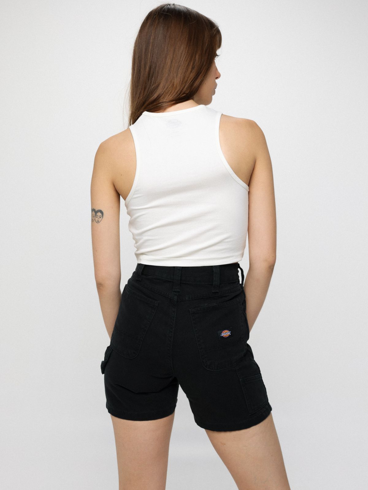  מכנסי ג'ינס קצרים עם לוגו של DICKIES