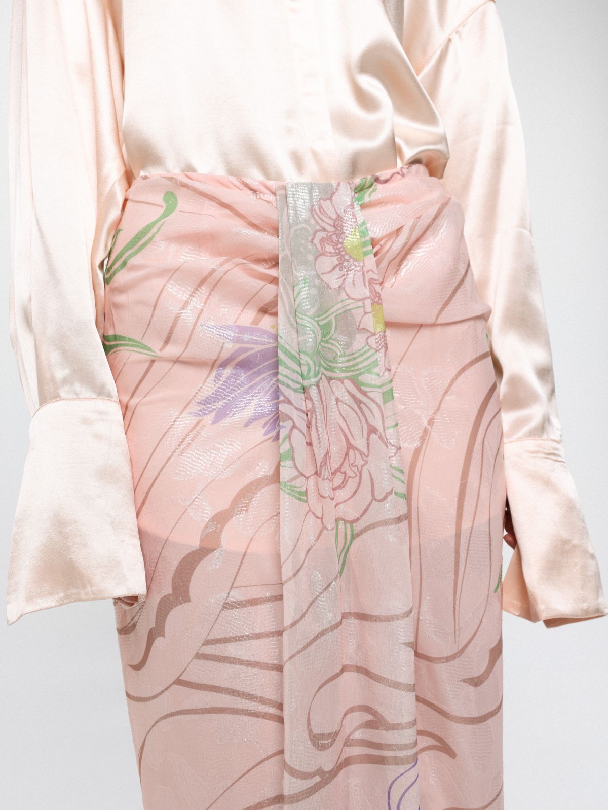  חצאית מקסי בהדפס פרחים של SABINA MUSAYEV